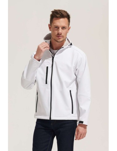 SOL-46602-Mens Hooded Softshell Jacket Replay